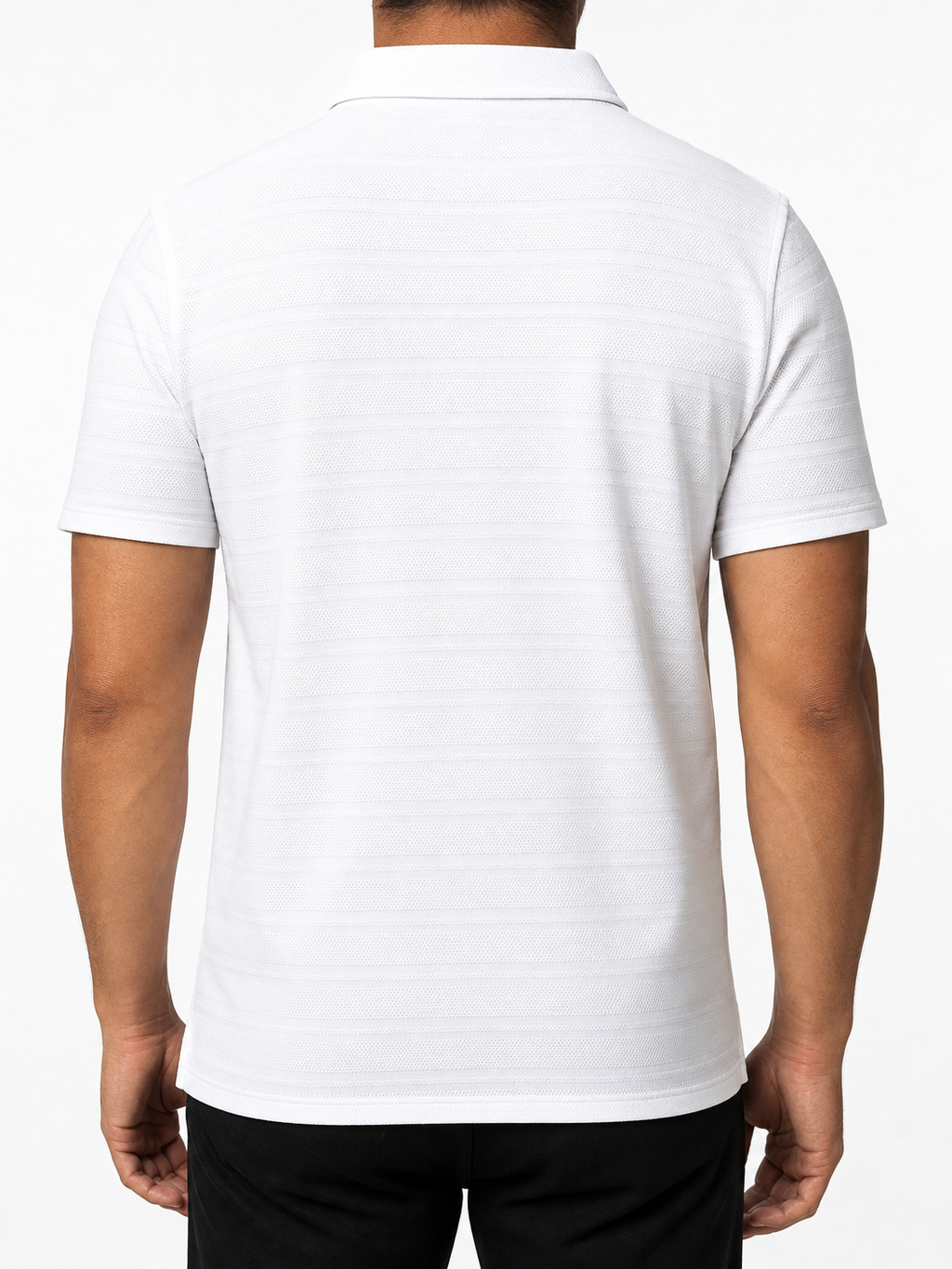 ZARA Textured Polo - Oyster White
