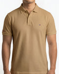 Classic Popcorn Knit Polo – Rust