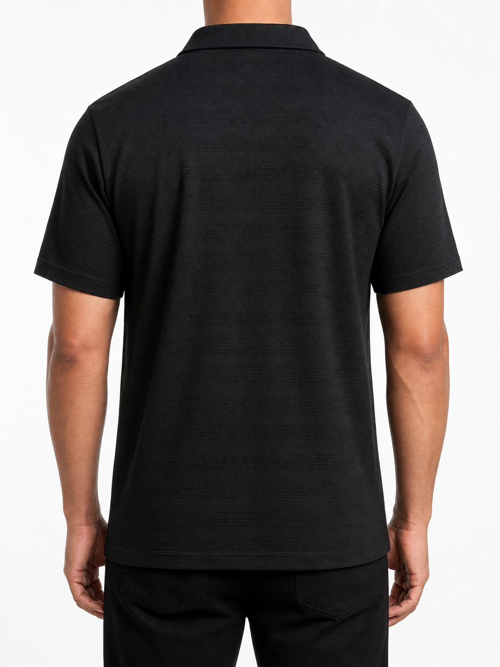 ZARA Textured Polo - Black