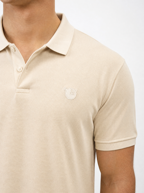 Bruno Classic Polo Shirt – Beige